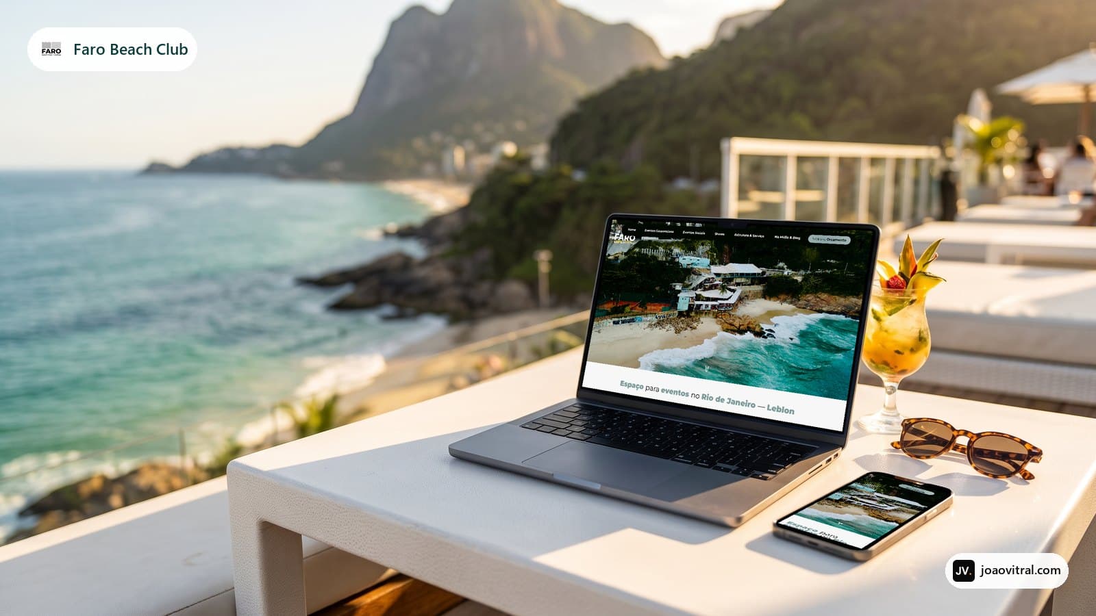 FARO: o site no computador e no celular